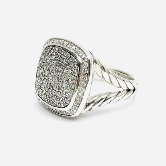 David Yurman Albion 14mm Pave Diamond Ring - Picture 4 of 7